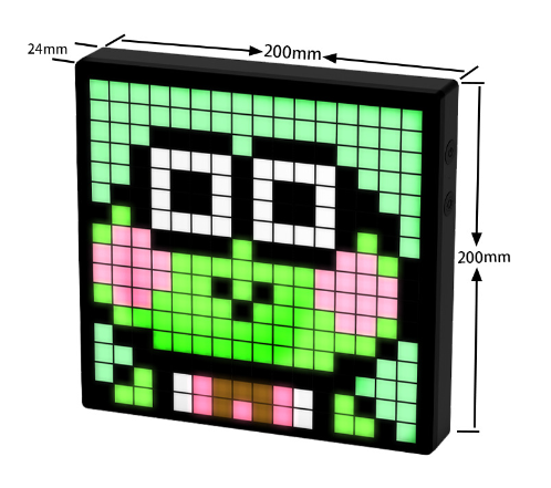 LED Bluetooth Pixel Screen Ambient Light & Clock (One)